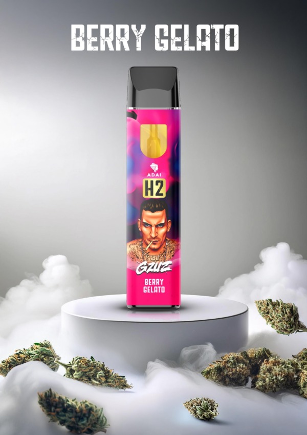 GZUZ Einweg H2 Superior Blend Vaporizer "Berry Gelato" V2