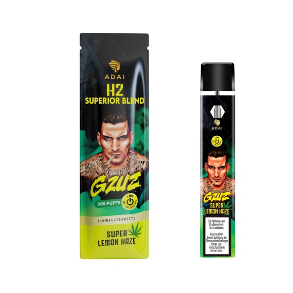 GZUZ Einweg H2 Superior Blend Vaporizer "Super Lemon Haze"